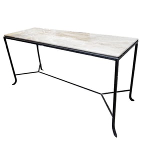 41_Marble Top Console Table