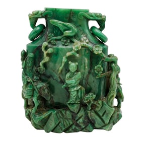 Antique Chinese Carved Jade Urn