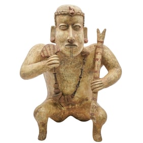 Large Pre Columbian Jalisco Ceremonial Figure