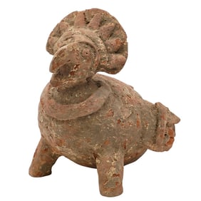 Pre Columbian Zoomorphic Pottery Figure