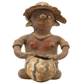 Pre Columbian Pottery Figure