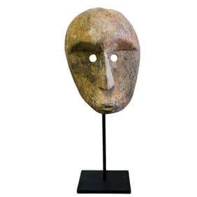 Large Timor Island Style Wooden Mask Sculpture