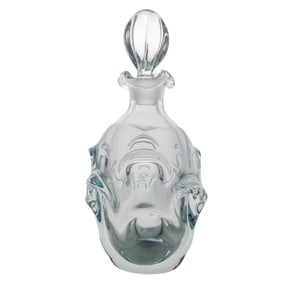 Vintage Aseda Glasbruk Glass Decanter