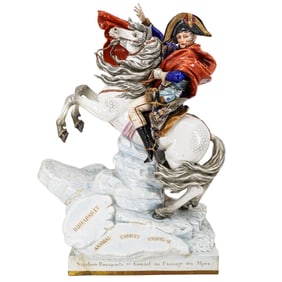 German Porcelain Napoleon On Horse
