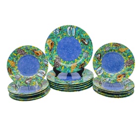(16 Pc) Laure Japy 'Coquillage' Porcelain Dish Set