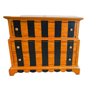 Robb and Stucky (American, est. 1915) Wooden Striped Drawer