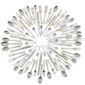 (74 Pc) Christian Dior "Gaudron" Flatware Set