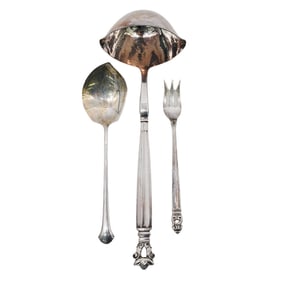 (2 Pc) George Jensen / Royal Danish / Towle Sterling Silver Serving Utensils