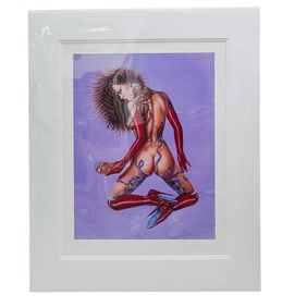 Olivia De Berardinis (b. 1948-, American) Signed Pin-Up Lithograph