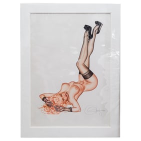 Olivia De Berardinis (b. 1948, American) "Silk Stockings" Lithograph