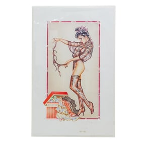 Olivia De Berardinis (b. 1948-, American) Pin-Up Lithograph