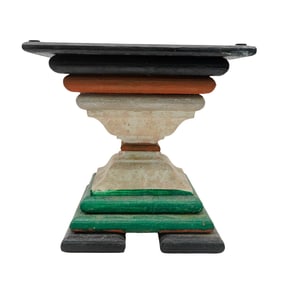 Antique Carved Wood Pedestal