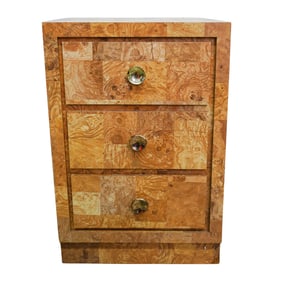 Milo Baughman Burl Veneer Chest