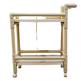 Vintage 1970's Two-Tiered Acrylic Bar Trolley