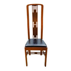 MCM Masterly Italy Wooden and Leather Chair