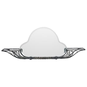 Edgar Brandt Style Wrought Iron Mirror