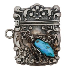 Victorian Sterling Silver Match Safe