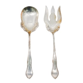 (2 Pc) Mexican Sterling Silver Spoon and Fork