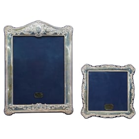 (2 Pcs) English Sterling Silver Picture Frames