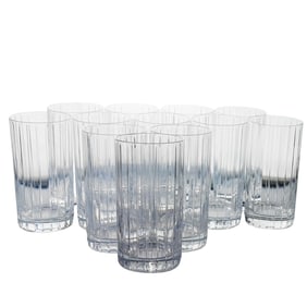 (12 Pc) Baccarat Style Glasses Set