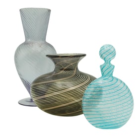 (3 Pcs) Vintage Murano Glass Articles