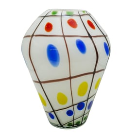 Murano Ovoid Art Glass Vase