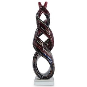 Murano Glass Swirl Sculpture