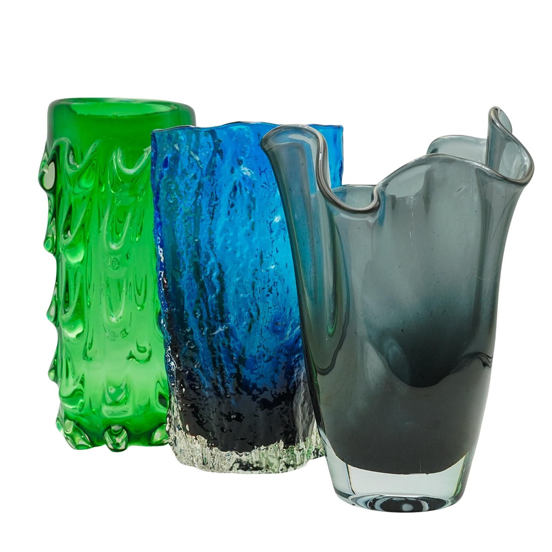 (3 Pcs) Art Glass Vases (1 of 5)
