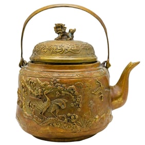Antique Chinese Bronze Teapot