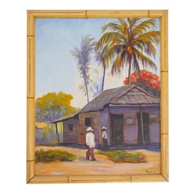 Margaret M. Viret (American) Oil Painting on Board