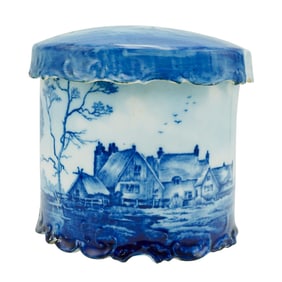 German Rosenthal St. Cloud Delft Porcelain Cookie Jar