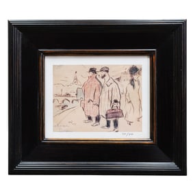 Pablo Picasso (Spanish, 1881-1973) Self Portrait w/ Bonson Print