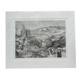 David Becker (b. 1937-, American) "A Foregone Conclusion" Etching