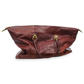 Marino Orlandi Oversized Leather Travel Duffle Bag