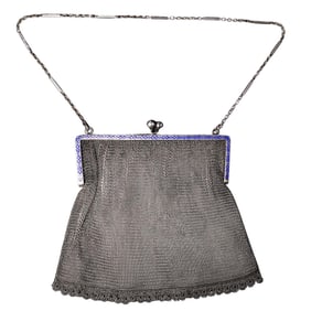Art Deco Silver Mesh Purse
