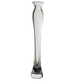 Steuben Clear Crystal Elongated Bud Vase