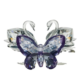 (3 Pc) Swarovski Cut Crystal Figurine Grouping