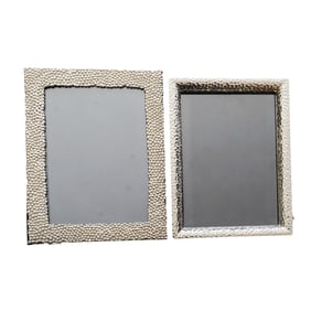 (2 Pc) MIchael Aram Silver Metal Picture Frames