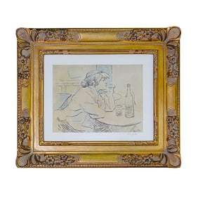 Henri de Toulouse-Lautrec (French, 1864-1901), Woman Drinking