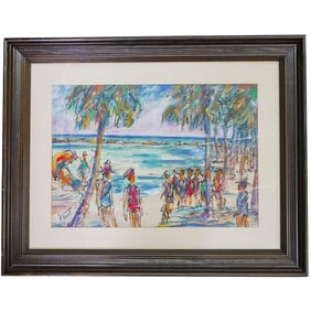 Margaret M. Viret (American) Watercolor on Paper