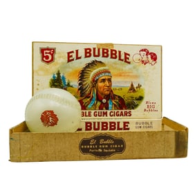 Americana Mobil Oil Pegasus Bank and El Bubble Cigar Box