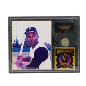 Roberto Clemente HOF Memorial 25th Anniversary Plaque