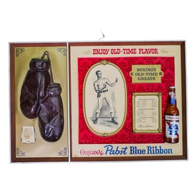 Pabst Blue Ribbon Boxing's Old Time Greats Advertisement