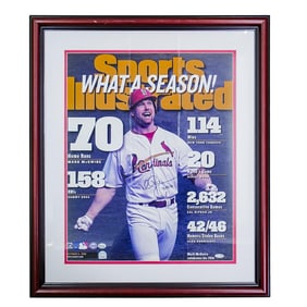 Mark McGwire Signed Sports Illustrated Poster w/ COA