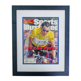 Signed Lance Armstrong Tour De Force Sports Illustrated w/ COA
