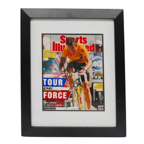 Signed Greg LeMond Tour De Force Sports Illustrated Cover