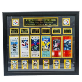 Pittsburgh Steelers Super Bowls LE Wall Hanging