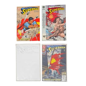 (4 Pc) Vintage DC Superman Comic Grouping
