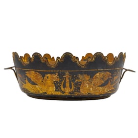 Antique French Toleware Planter