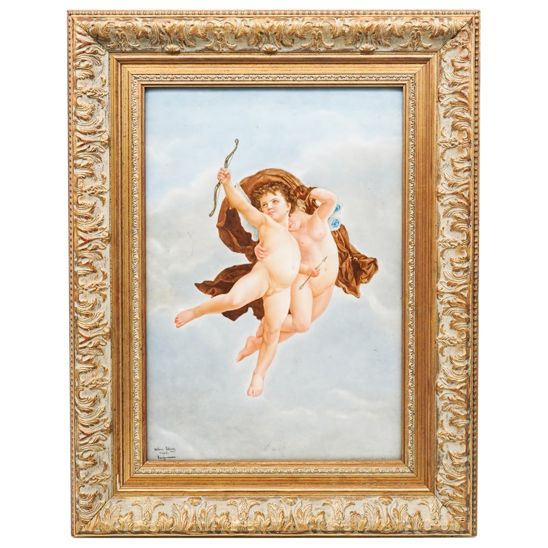 After William-Adolf Bouguereau (French, 1825-1905) Signed Cherub Plaque (1 of 4)